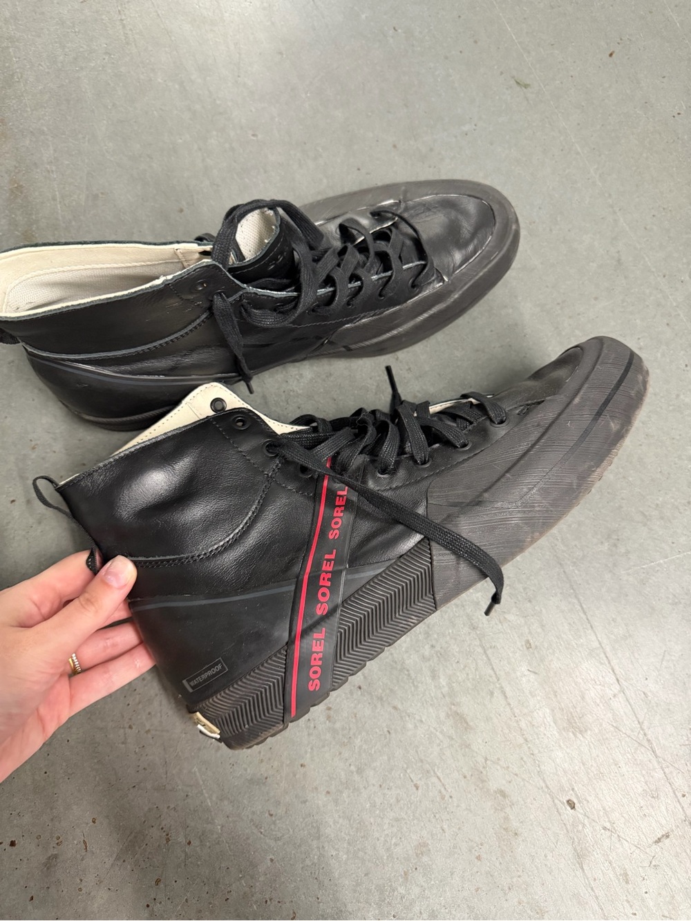 Sorel Men's Black High-Top Waterproof Sneakers